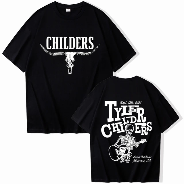 Tyler Childers T Shirts Man Woman Harajuku O Neck Short Sleeve Western Country Music Shirts - Tyler Childers Shop